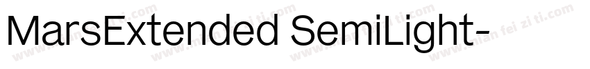 MarsExtended SemiLight字体转换
